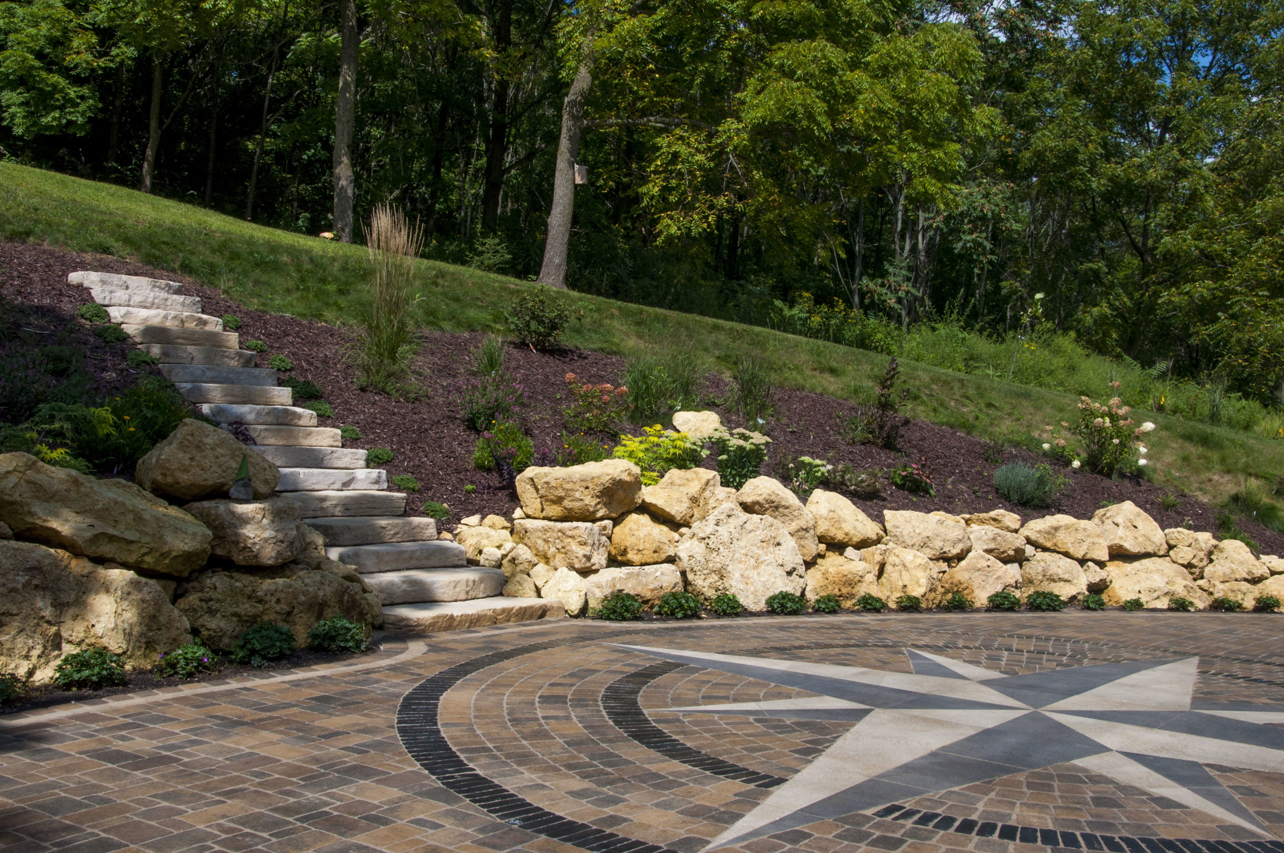 paver patio out of cobble